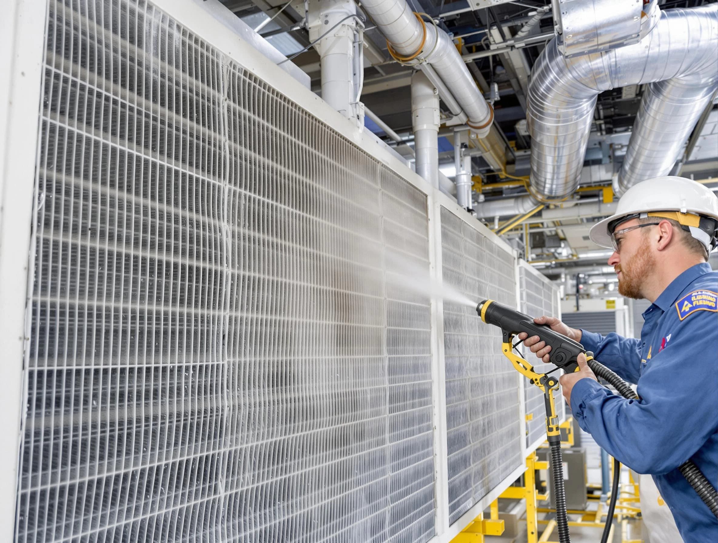 Professional commercial coil cleaning by Ashland City Air Duct Cleaning in Ashland City