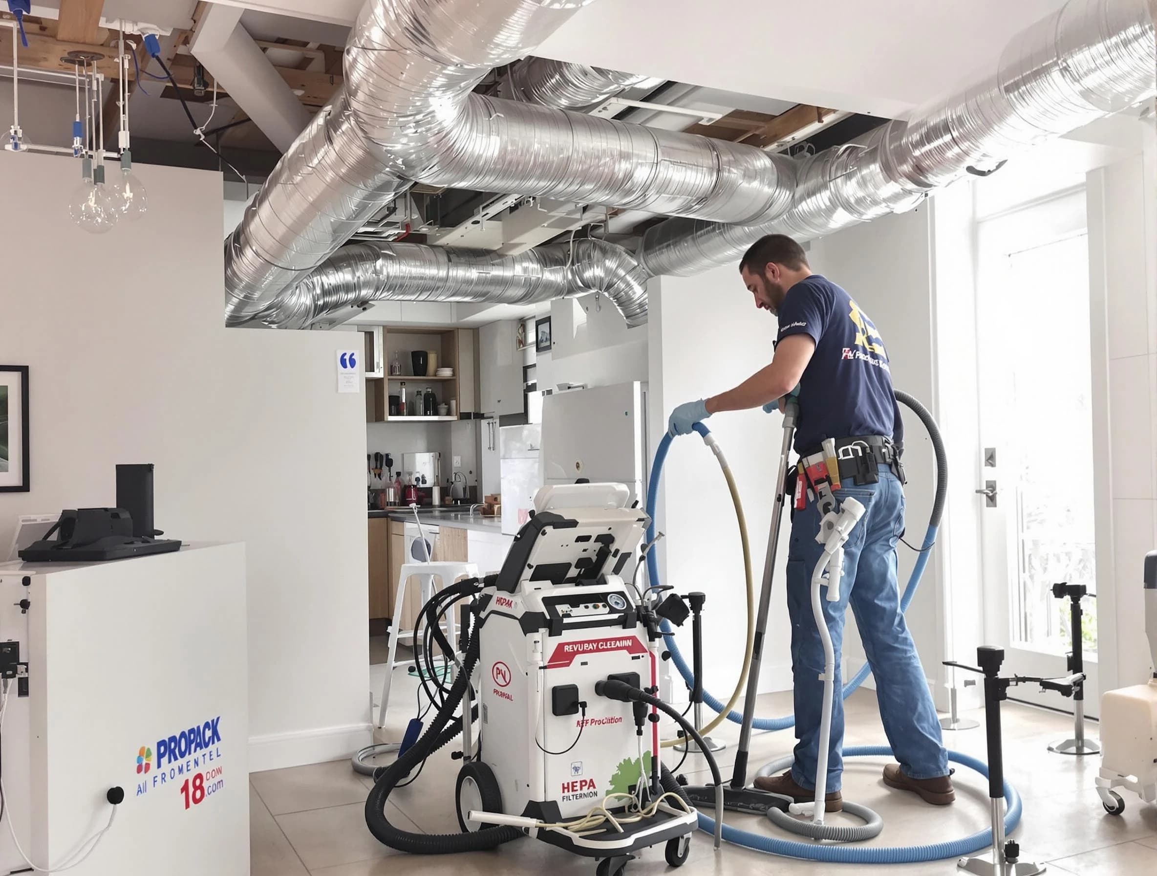 Ashland City Air Duct Cleaning technician performing advanced pure duct cleaning with specialized equipment in Ashland City