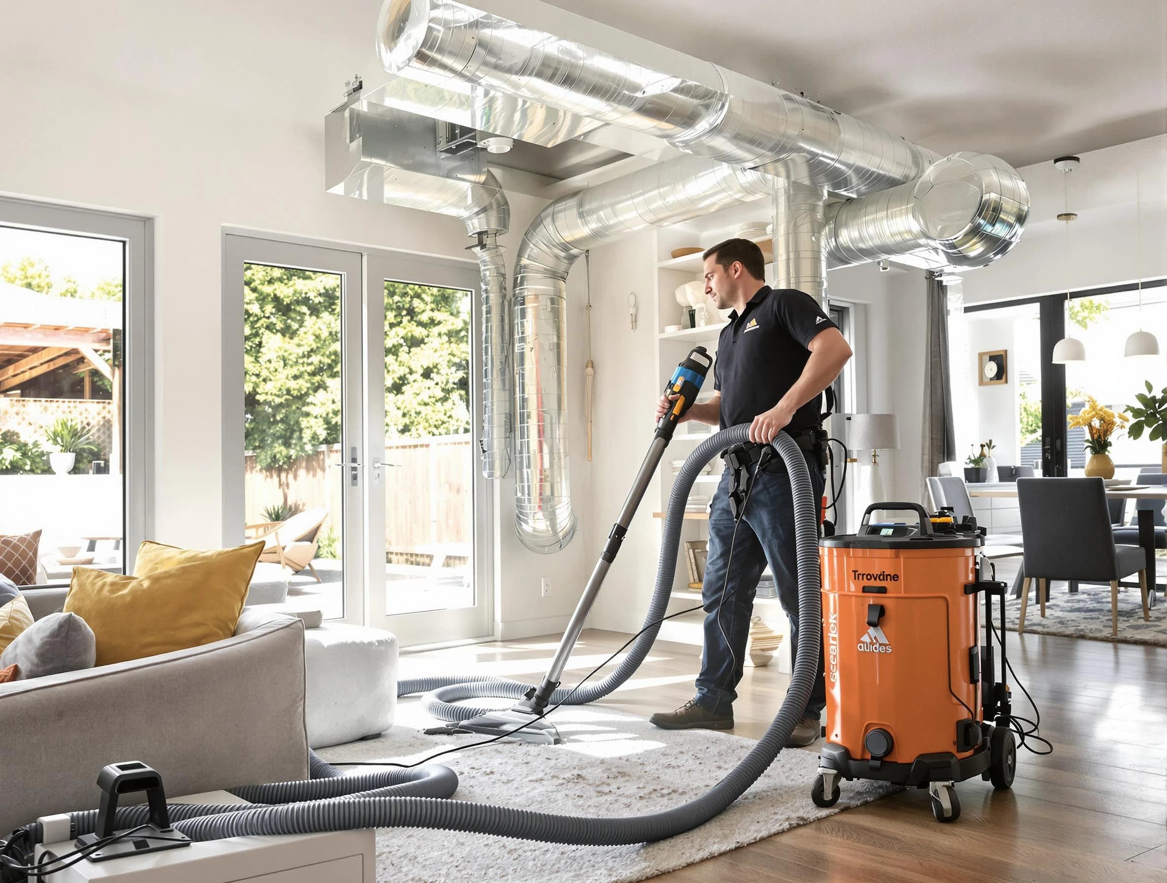 Ashland City Air Duct Cleaning specialist performing thorough residential duct cleaning using advanced equipment in Ashland City