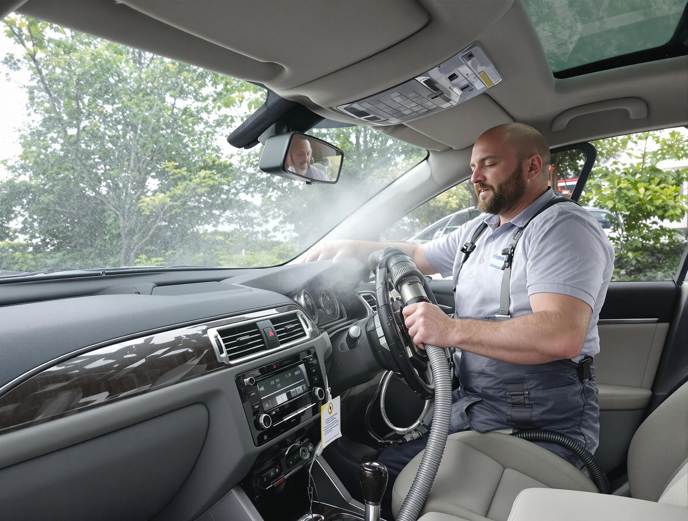 Ashland City Air Duct Cleaning specialist performing professional car duct cleaning in Ashland City