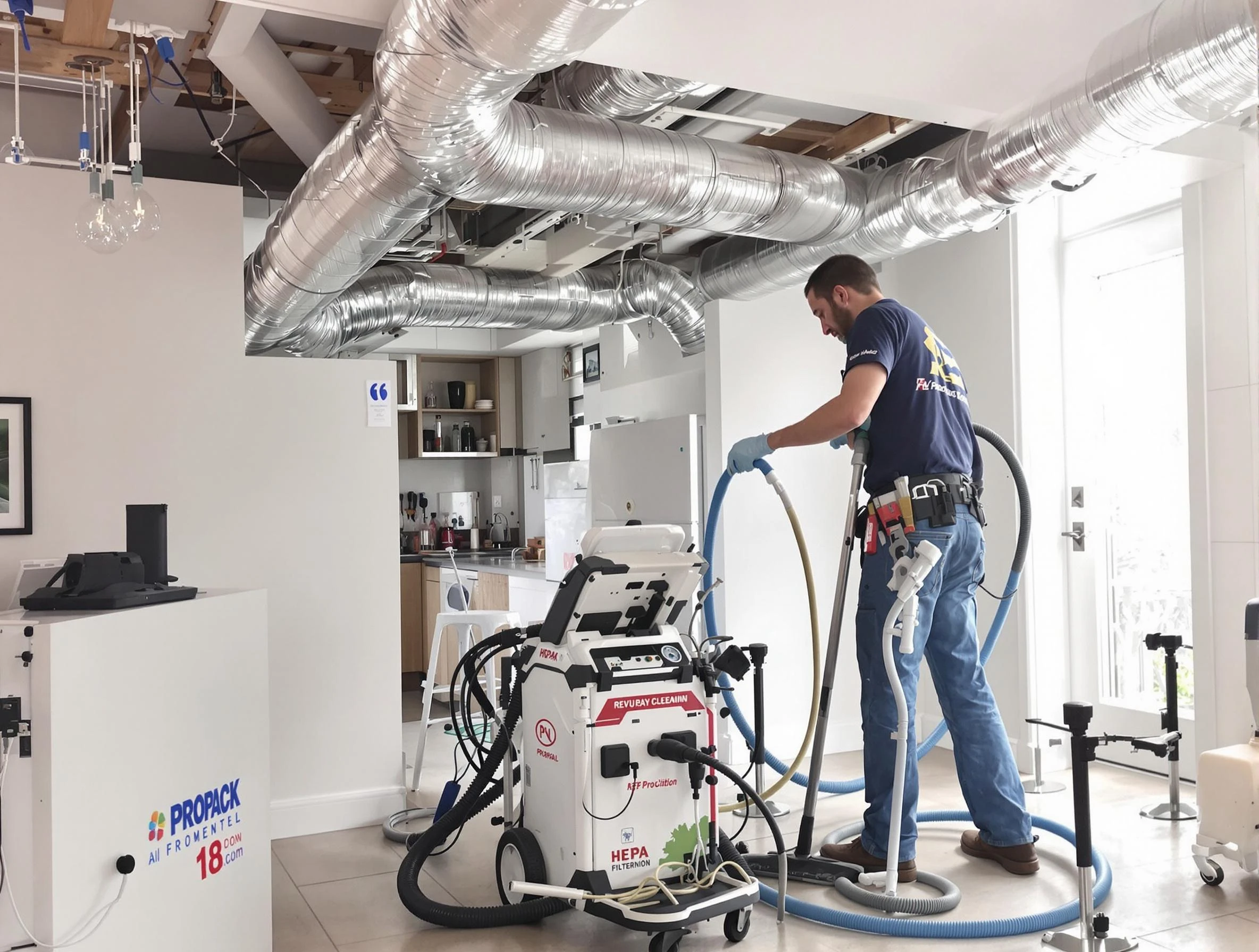 Ashland City Air Duct Cleaning technician performing advanced pure duct cleaning with specialized equipment in Ashland City