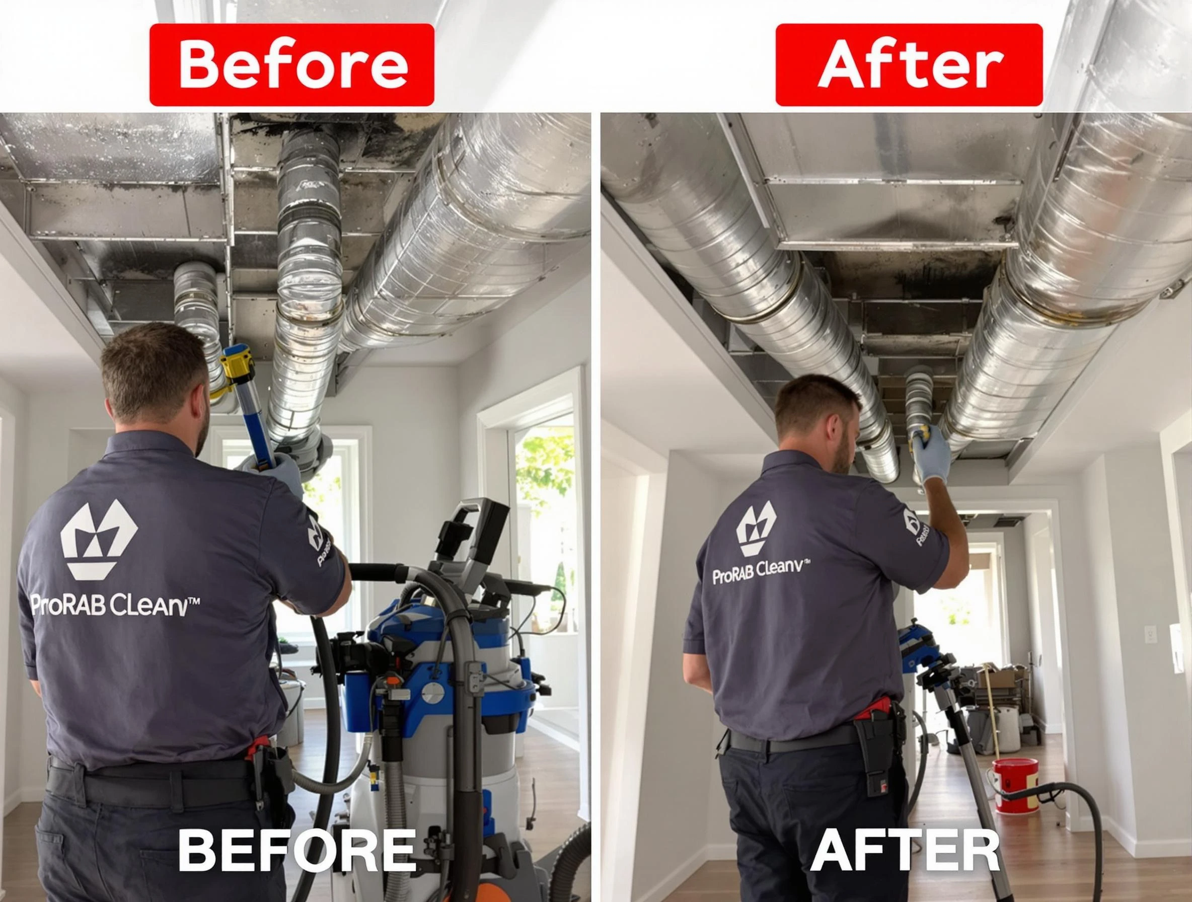 Ashland City Air Duct Cleaning expert performing thorough residential duct cleaning in a Ashland City home
